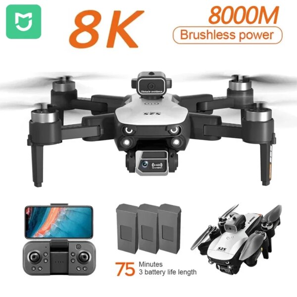 MIJIA S2S 8K Drone 5G GPS Profesional HD Aerial Photography Dual-Camera Omnidirectional Obstacle Brushless Avoidance Quadrotor