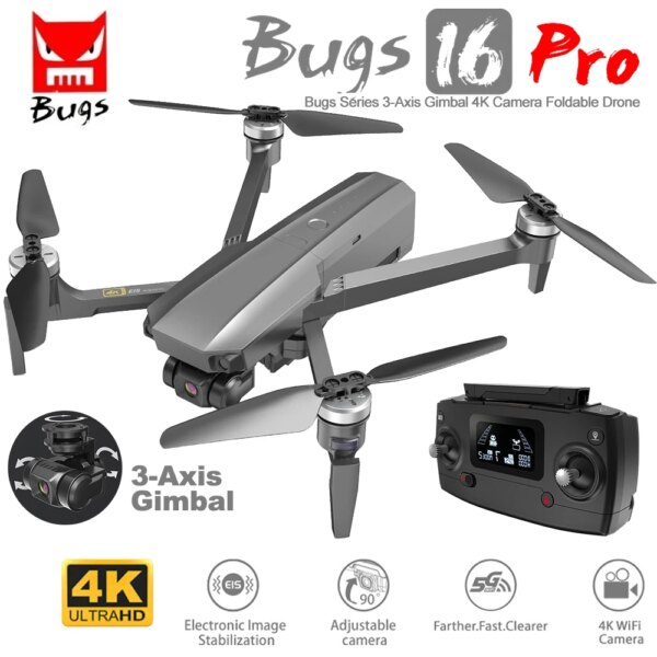 MJX B16 PRO Brushless Professional Drone 4K HD Camera Quadcopter 3-Axis Gimbal GPS Drone VS SG906 Pro 2 Max F11 4K Pro Dron B12