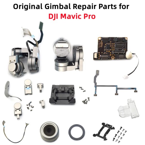 Mavic Pro Gimbal Arm Motor Cover Camera Lens Frame Flex Cable Signal Line Motherboard Bracket for DJI Mavic Pro Repair Parts