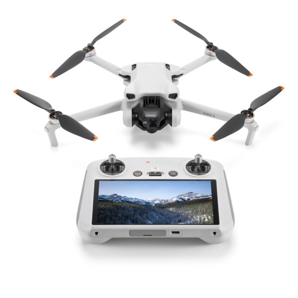 Mini 3 (DJ RC with screen) DJ Drones Extended battery life  4K HDR video True vertical shooting lightweight without registration