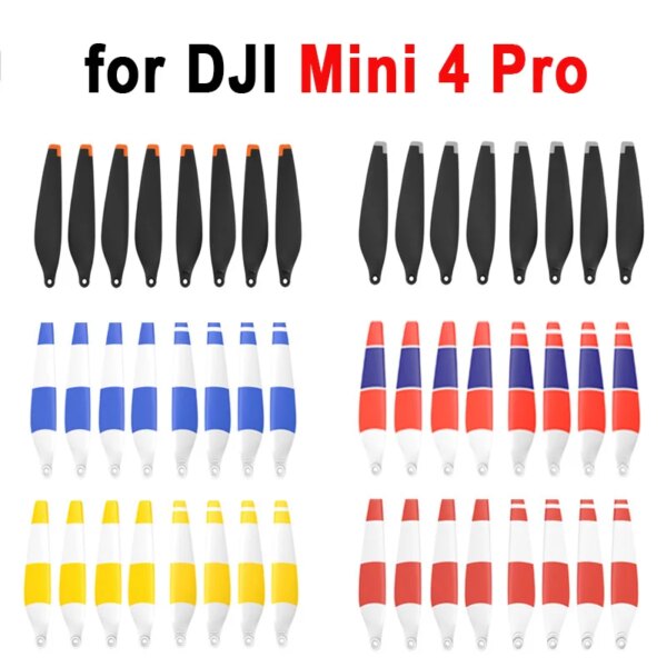 Mini 4 Pro 8pcs Propellers 6030F Low Noise  Drone LightWeight Wing Fans Spare Parts Quick Release for DJI Mini 4 Pro Accessories