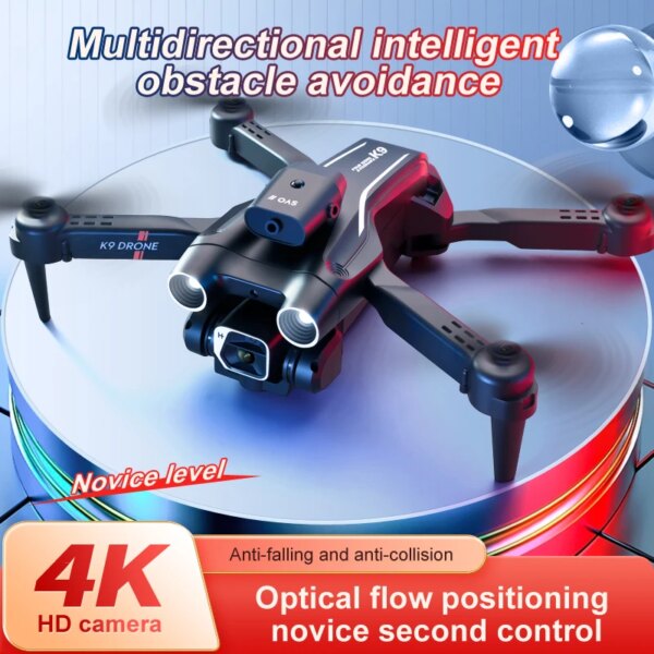 NEW K9 Drone Professional 360°All-round Obstacle Avoidance Newbie Entry Level 4k HD Dual Camera Remote FPV Drone Toys