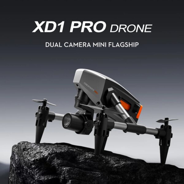 NEW RC Alloy Drone Dual Camera HD Wifi Fpv Photography Foldable Quadcopter Optical Flow Professional Drones XD1 Toys for boys