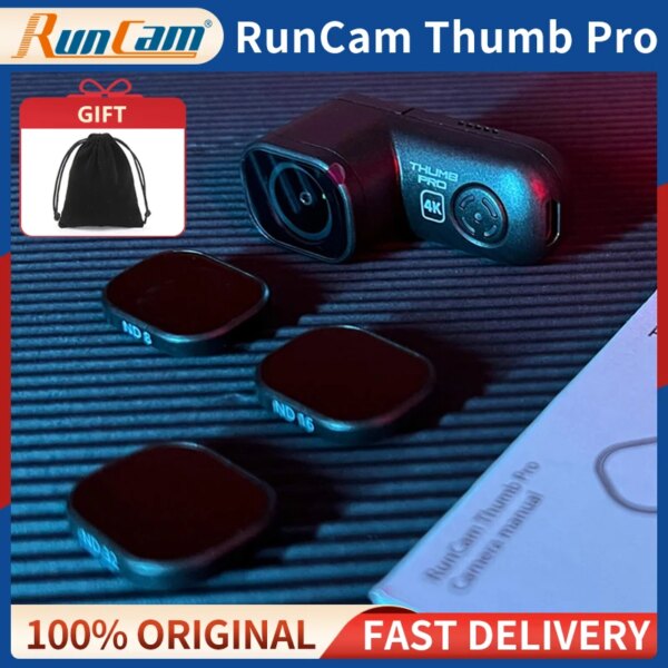 NEW RunCam Thumb Pro W 4K MINI Action FPV Camera Bulit-in Gyro Filter Drone Camera FPV Racing Drone Quadcopter