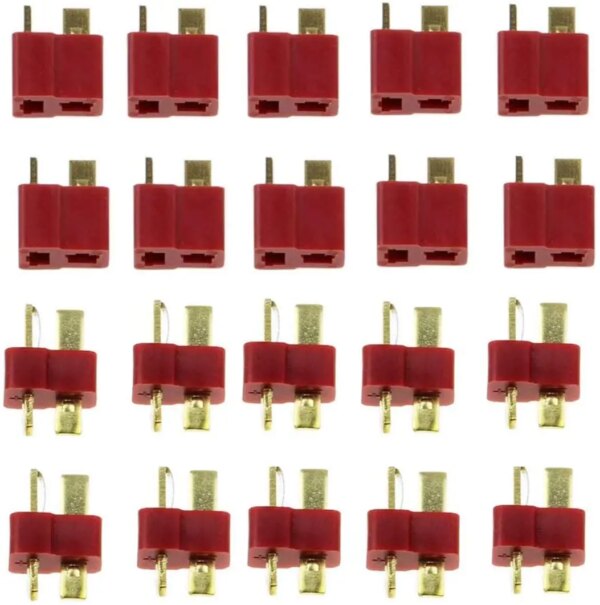 New 10/20 Pcs/Sets T Plug Male & Female Deans Connectors Style For RC LiPo Battery Spare Parts