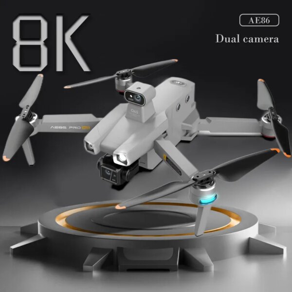 New AE86 GPS 4K Drone Professional Obstacle Avoidance 8K DualHD Camera 5G Brushless Motor Foldable Quadcopter Gifts Toys