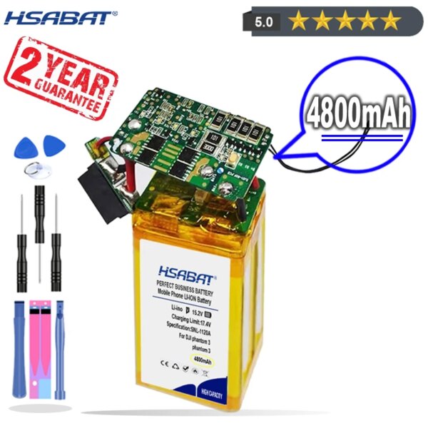 New Arrival [ HSABAT ] 4800mAh Drone Replacement Battery for DJI phantom 3 Professional/3/Standard/Advanced