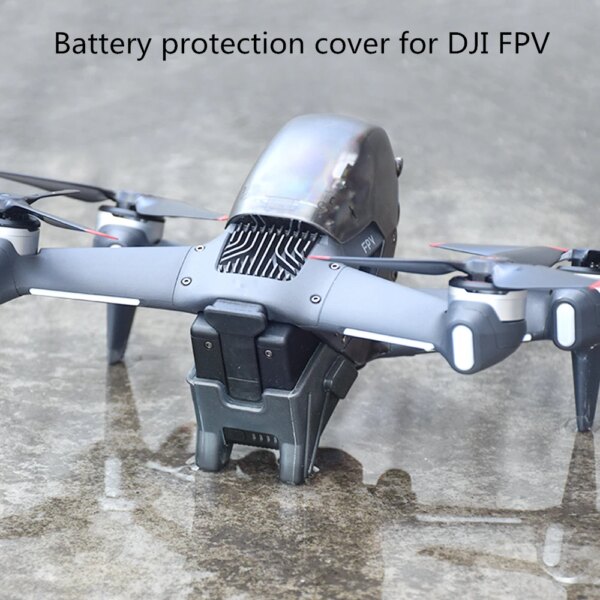 New Battery Foot Pad Heightening Landing Gear Silicone Protective Cover Battery Cover Dustproof Accessories for DJI FPV Drone