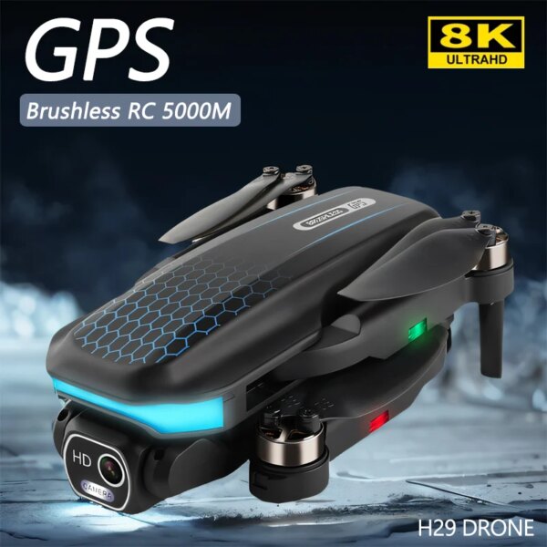 New Drone GPS Professional 8K HD Camera 5G WIFI FPV Brushless Foldable Quadcopter Low Power Smart Return Aerial Photography UAV