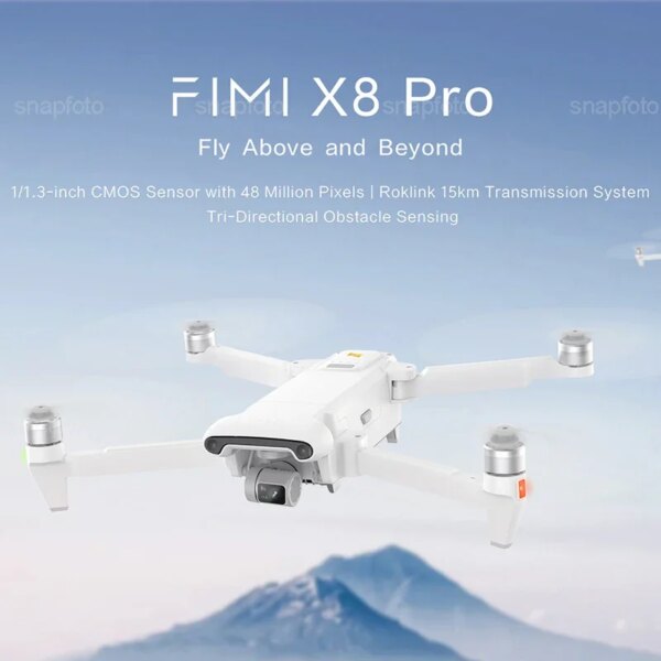 New FIMI X8 Pro 2023 4K Professional HD Camera Drone GPS Smart Avoiding Obstacles RC Quadcopter Helicopter Drone  With Gimbal