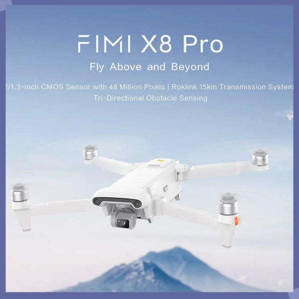 New FIMI X8 Pro Drones 15km GPS professional Quadcopter Drone FPV 3-axis Mechanical 4K Camera HDR Video Camera Foldable RC Drone