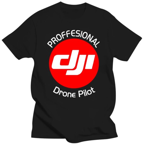 New Fashion Men Men T Shirt T Shirt Cotton Men Short Sleeve Tee Shirts New Dji Professional Pilot Drone T Shirt Printing