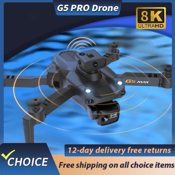 New G5 Pro RC Drone Obstacle Avoidance Optical Flow Positioning 4K Professional Dual Camera Height Hold Apron Sell 3000M