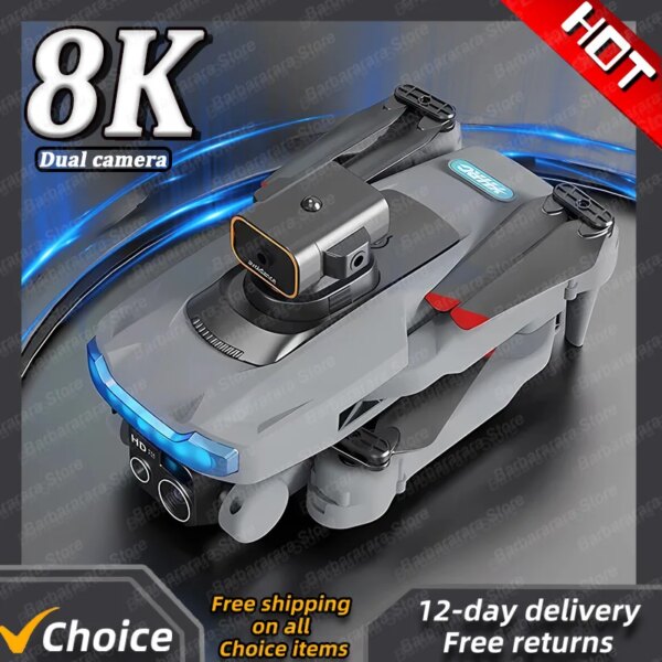 New P15 Mini Drone 4k Profesional 8K HD Camera Obstacle Avoidance Aerial Photography Brushless Foldable Quadcopter Gifts Toys