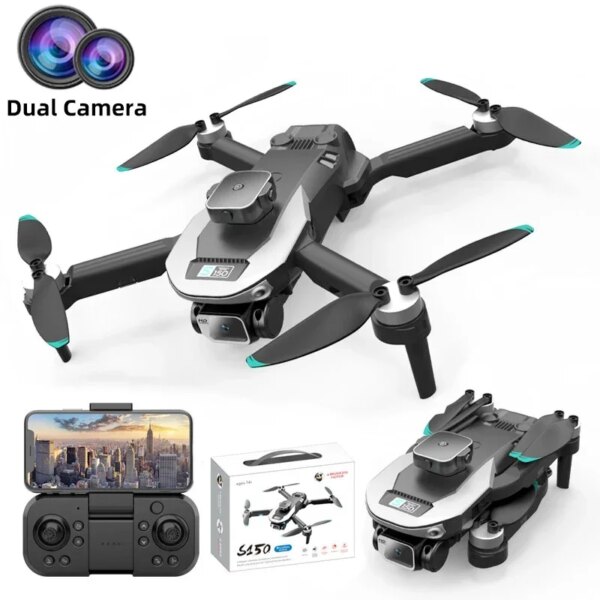 New S150 Mini Drone  Quadcopter Kids Toys Gifts 4K Professional 8K Dual Camera Obstacle Avoidance Optical Flow Brushless RC Dron