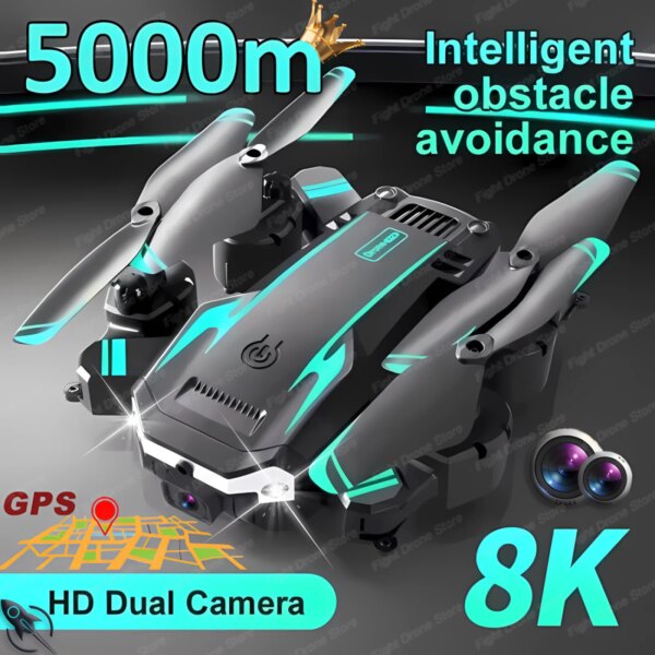 New S6 Max 8K Drone Professional Foldable Quadcopter Aerial HD Camera GPS RC Helicopter 5KM Obstacle Avoidance Sell Apron