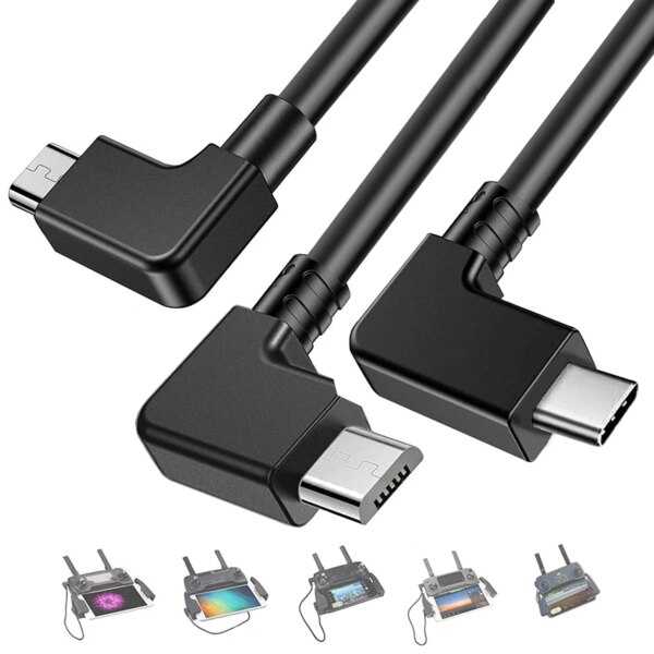 OTG Data Cable for DJI Mavic Mini Pro Air Spark Mavic 2 Zoom Drone IOS type-C Micro-USB Adapter Wire Connector for Tablet Phone