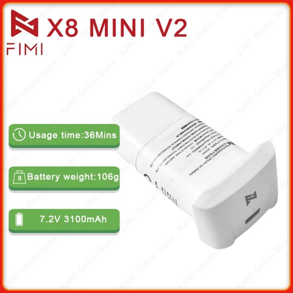 Original FIMI X8 Mini V2 Battery 3100mAh Intelligent Flight LiPo 2S Battery Rc Drone Accessoires