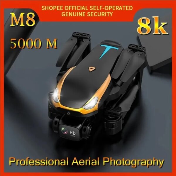 Original M8 Drone 8K HD Dual Camera Professional 360° Avoid Obstacles Drone Quadcopter Remote Control Helicopter 5000 Meters