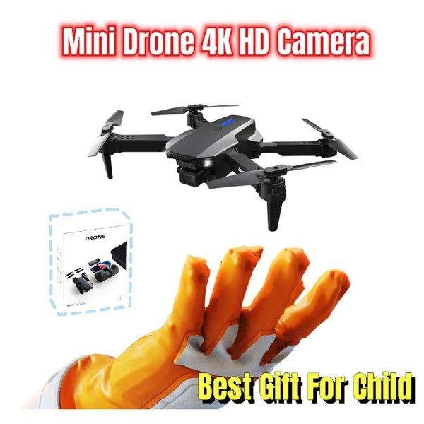 Original Mini Drone Black E88 4K Wide-angle HD Camera With Battery Kid Gift Toy