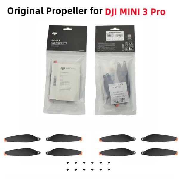 Original Propeller for DJI Mini 3 Pro / 4 Pro Drone Accessories Quick Blade Wing with Screws Replacement Spare Parts 8PCS/1Set