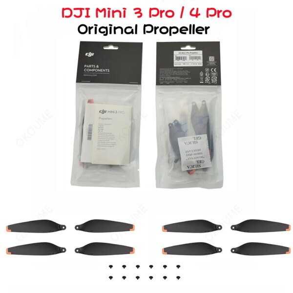 Original Propeller with Screws for DJI Mini 4 Pro/Mini 3 Pro Drone Parts Quick Blade Props Replacement Accessories 8PCS/1Set