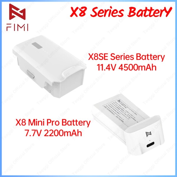 Original X8SE 2022 V2 Drone Battery 11.4V 4500mAH Intelligent Flight LiPo 2S Battery 100% New For X8SE 2022 Rc Drone Accessoires