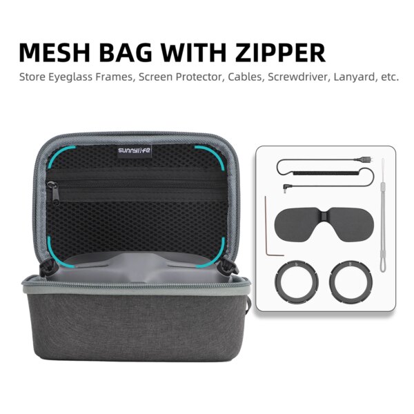 Portable Storage Bag Handheld Storage Bag Suitcase RC Drone Accessories Storage Carrying Bags Protection for DJI Avata Goggles 2