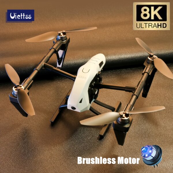 Professional KS66 Dual 8K Optical Flow Dual Brushless Drone Visual Hover Dual Lens Alloy Architecture WIFI FPV Aerial Camera