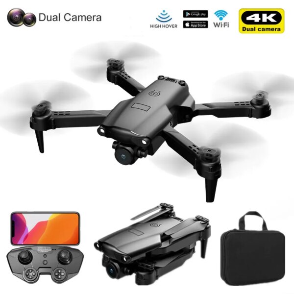 Professional Mini Drone 809 HD 4K wide-angle dual camera WiFi FPV Foldable RC quadcopter toy helicopter children's holiday gift