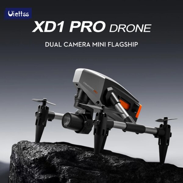 Professional XD1 Alloy Architecture Mini Drone Quadcopter With Dual HD Camera WIFI FPV Mini UAV Drone Optical Flow Helicopters