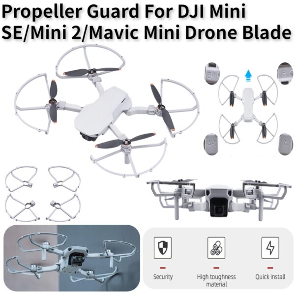 Propeller Guard For DJI Mini SE/Mini 2/Mavic Mini Drone Blade Quick Release Propeller Protective Ring For DJI Drone Accessories