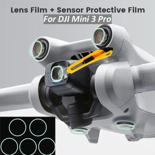 Protection Drone Full Accessories Sensor Film Anti-scratch Lens Film Protective For DJI Mini 3 Pro