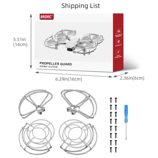 Protective Cage Cover For DJI Mini SE/2/1/2 SE Protector Propeller Guard Drone Quick Release Props Protection Kit Accessories