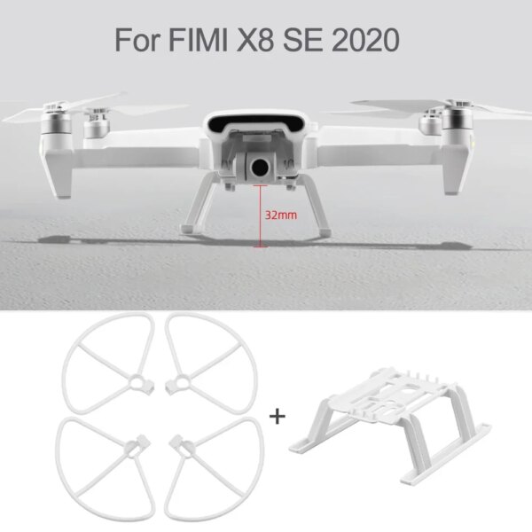 Quick Release Landing Gear Kits for FIMI X8 SE 2020 Drone Height Extender Long Leg Foot Protector Stand Gimbal Guard Accessories