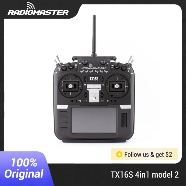 RADIOMASTER TX16S Mark II Radio Controller Mode 2 FPV Controller Drone Controller V4.0 Hall Gimbal 4in1 ELRS FCC LBT with Gift