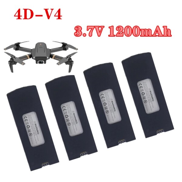 RC Drone Battery 3.7V 1200mAh Lithium Battery For 4DRC V4 4D-V4 Aerial Photography Drone RC UAV Accessories 3.7V Battery