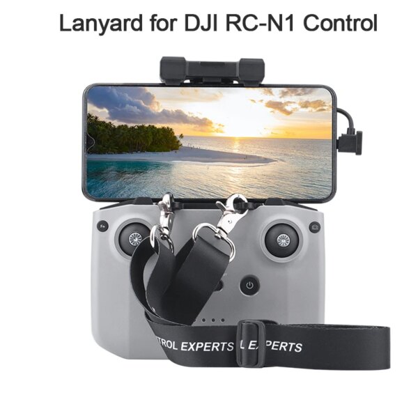 RC-N1 Remote Control Neck Lanyard Strap with Tie Buckle Bracket for DJI Mavic 3 /Mini 3 3Pro/Air 2/2S / Mini 2 / 2 SE Drone