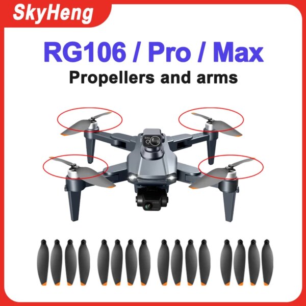 RG106 Propellers Blade Replacement Light Weight Wing Fans Spare Blades Drone Arm For RG106 Pro/Max Original Drone Accessories