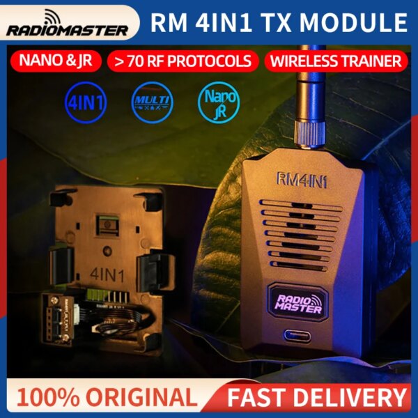 RadioMaster RM 4IN1 TX Module Combo NANO/JR Adapter Multi For Zorro/TX16S/TX12 MKII/FLYSKY/FRSKY Radio Transmitter FPV Drone