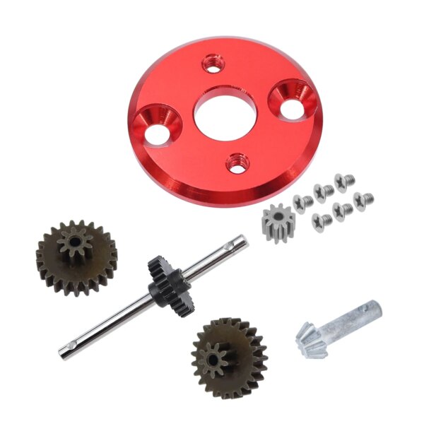 Rc Car Metal 370 Motor Bracket With Motor Pinion Gears Gearbox Transmission Gear Set For MN78 1/12 Upgrade Parts