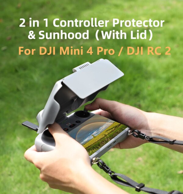 Remote Controller Sun Hood For DJI Mini 4 Pro RC 2 Sunshade Screen Protector Protective Shell Cover DJI Drone Accessories