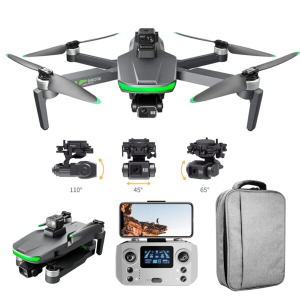 S155 3-Axis Gimbal FPV Drone 4K Professional GPS Brushless Motor Quadcopter with Camera HD Racing Drones RC Plane