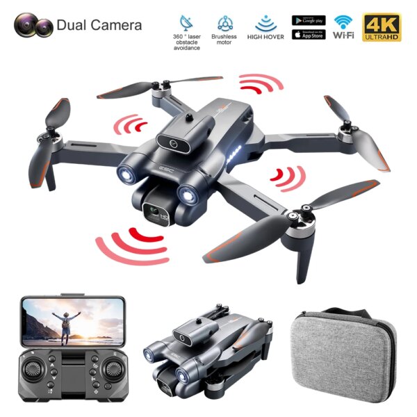 S1S 2023 New Fpv Drone Toys Rc Plane Helicopter Remote Control With Camera Hd 4k Brushless Professional Quadcopter For Kids