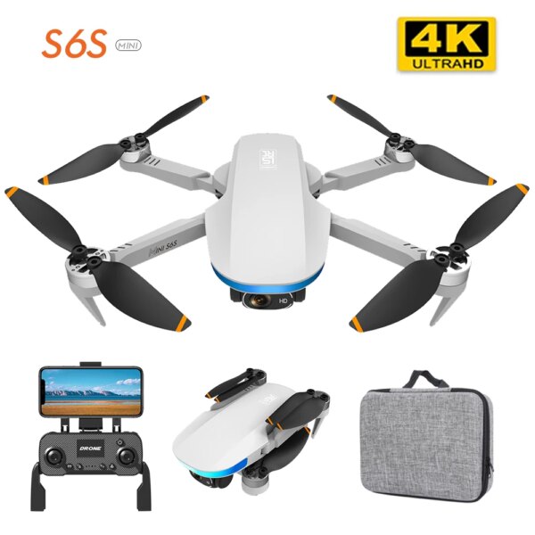 S6S 4K GPS Mini Drone Profesional HD Dual Camera Aerial Photography Drone 5G WIFI FPV Brushless Motor RC Dron Folding Quadcopter