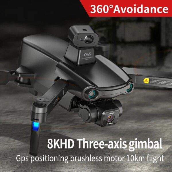 S802 Drone Professional 3-axis Gimbal HD Dual Cameras EIS Anti-shake GPS Optical flow Positionin Long Battery Life WIFI RC FPV