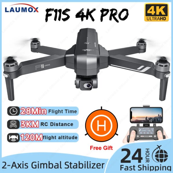 SJRC F11 / F11S 4K Pro GPS Drone 4K Profesional 5G WiFi 2-Axis Gimbal  Drone With Camera 3KM RC Foldable Brushless Quadcopter