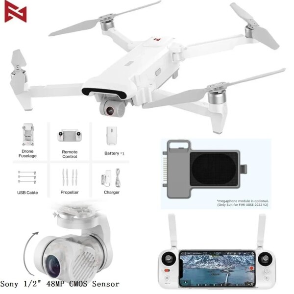 Ship from EU FIMI X8SE X8 SE 2022 FPV Camera Drone Transmission 4K 3-Axil Gimbal with Remote Control RC