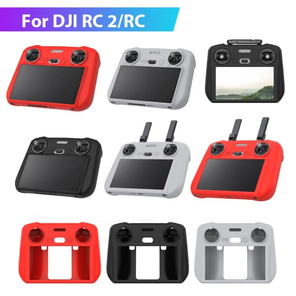 Silicone Case For DJI RC/RC 2(Air 3/Air 2S/Mini 3 Pro/Mavic 3 Pro/Classic/Mini 4 Pro)Protective Sleeve Screen Anti-scratch Cover