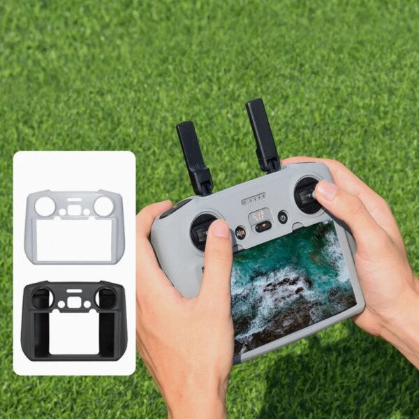 Silicone Case for DJI Air 3 Mini 4 Pro RC 2 Remote Control with Screen Protective Cover Anti-scratch Sleeve Drone Accessories